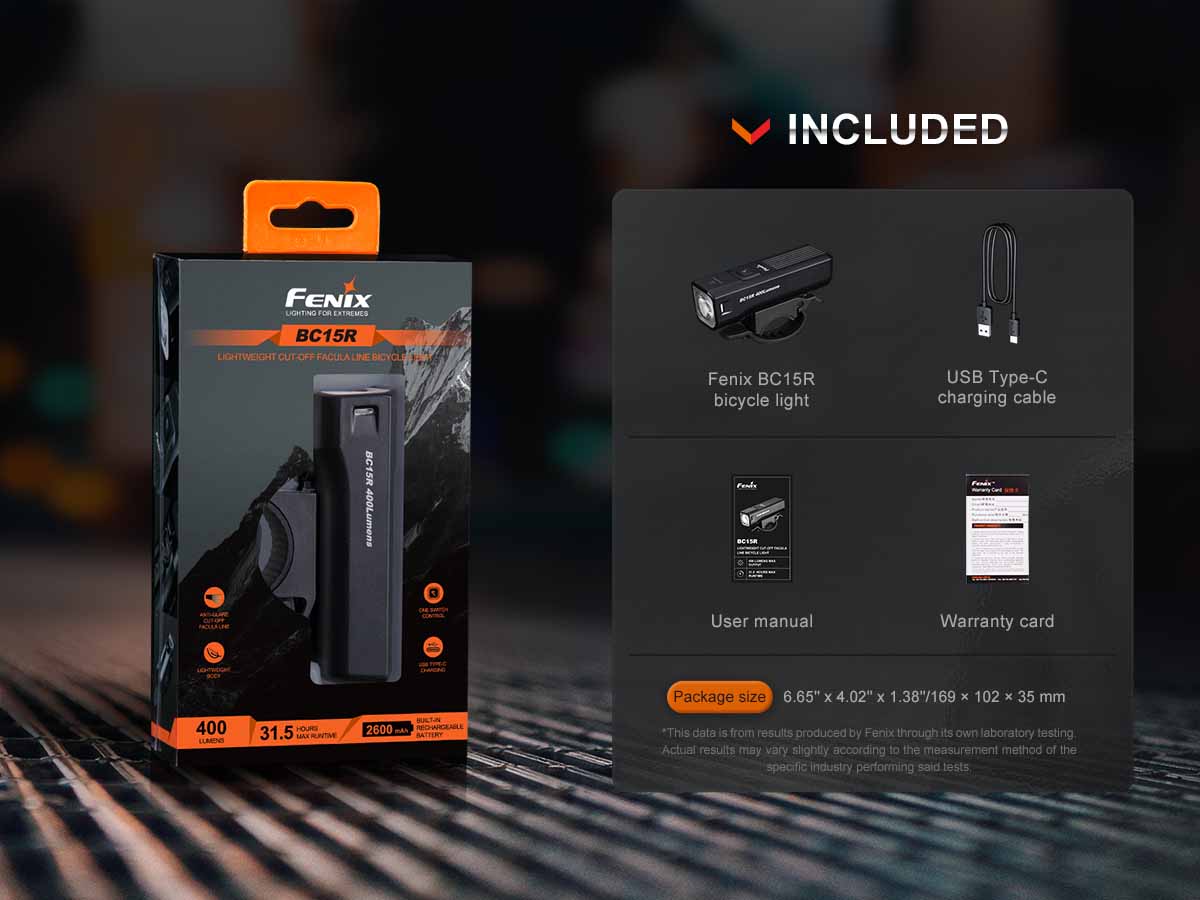 Fenix BC15R Rechargeable Bike Light - Image 16