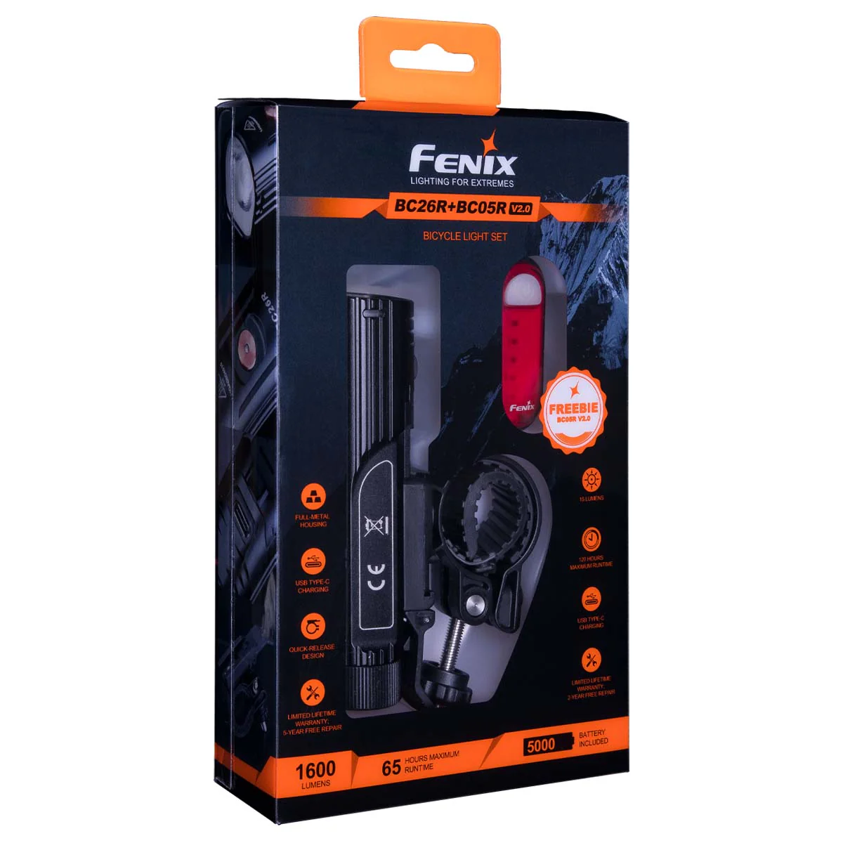Fenix BC26R Rechargeable Bike Light Promo Pack - Image 4