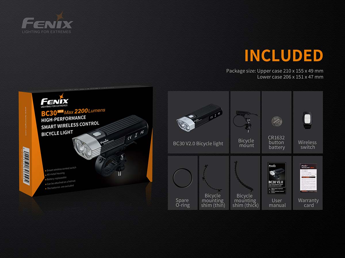 Fenix BC30 V2.0 Bike Light - Image 14