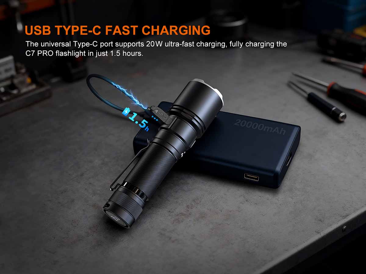 Fenix C7 PRO Rechargeable Flashlight - Image 11