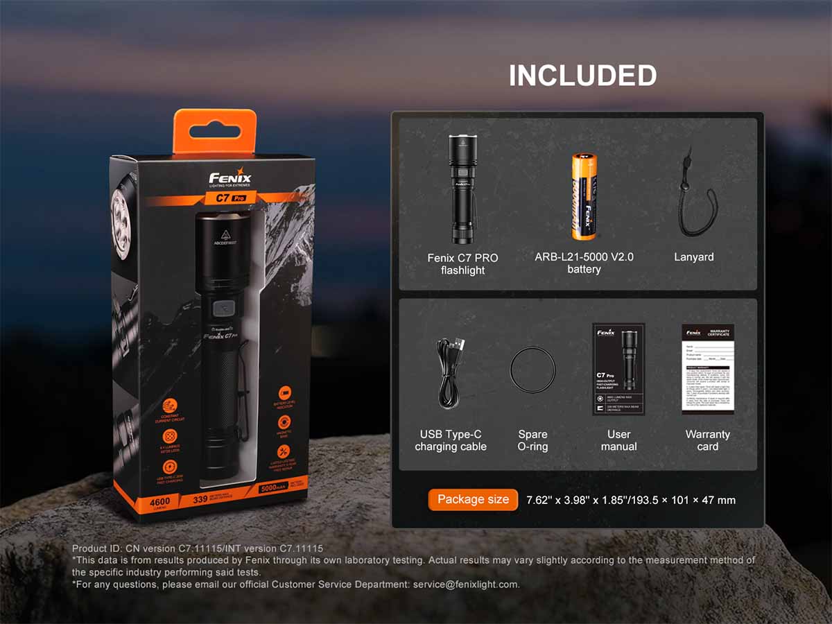 Fenix C7 PRO Rechargeable Flashlight - Image 16
