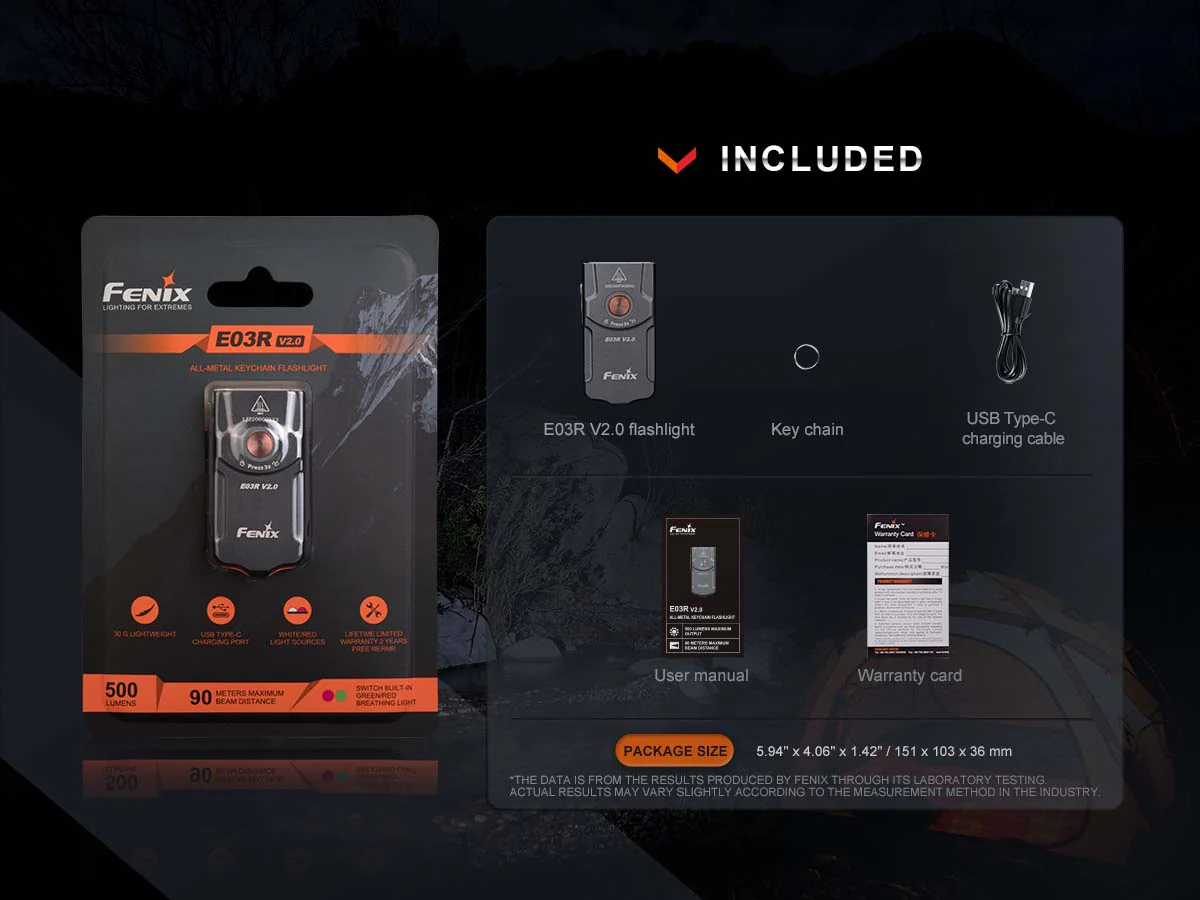 Fenix E03R V2.0 Keychain Flashlight - Image 16