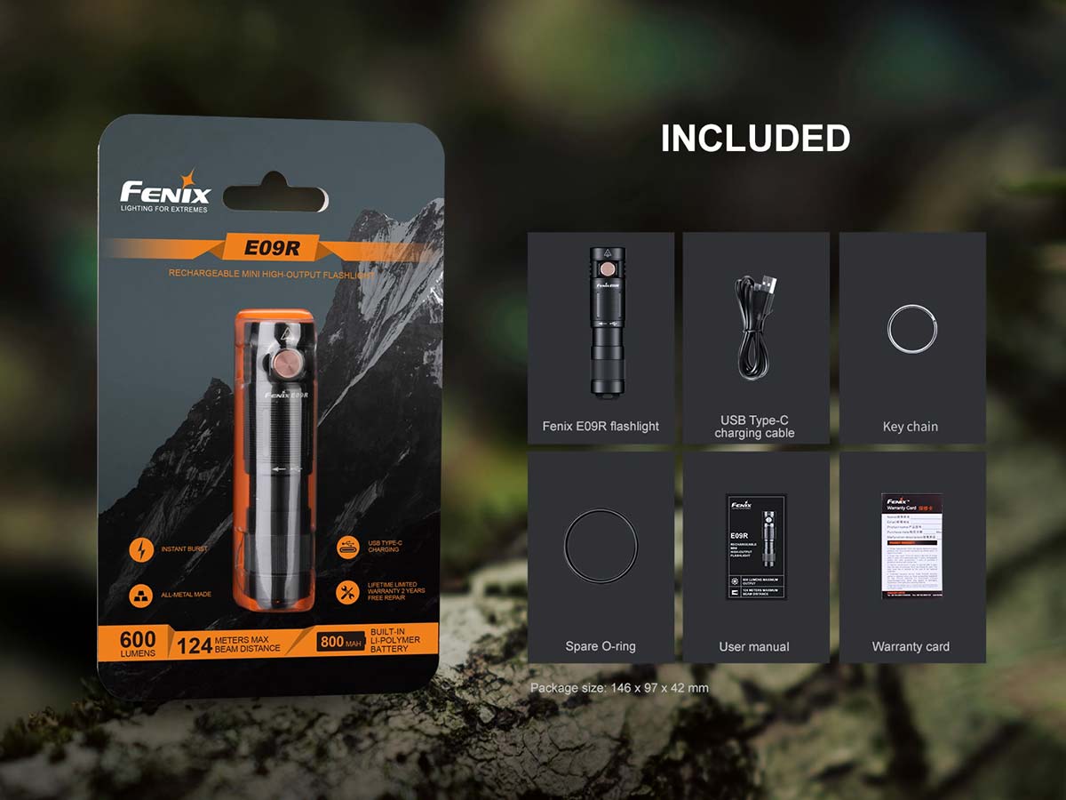 Fenix E09R Rechargeable EDC Flashlight - Image 14