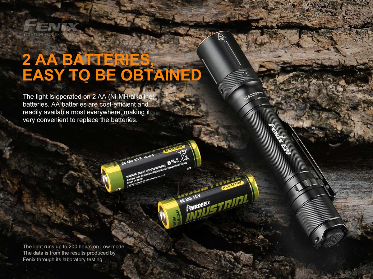 Fenix E20 V2.0 AA Flashlight - Image 4