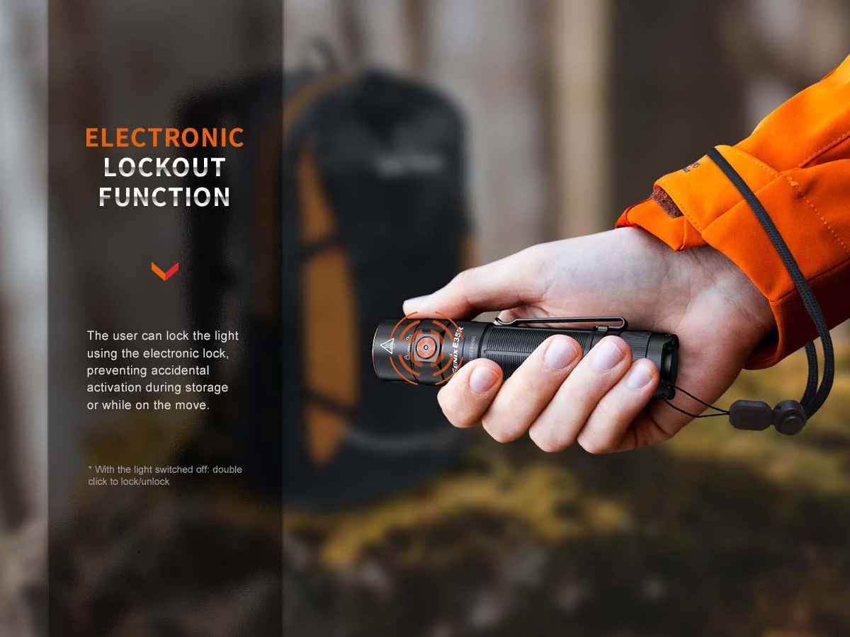 Fenix E35R Rechargeable EDC Flashlight - Glacier Blue - Image 10