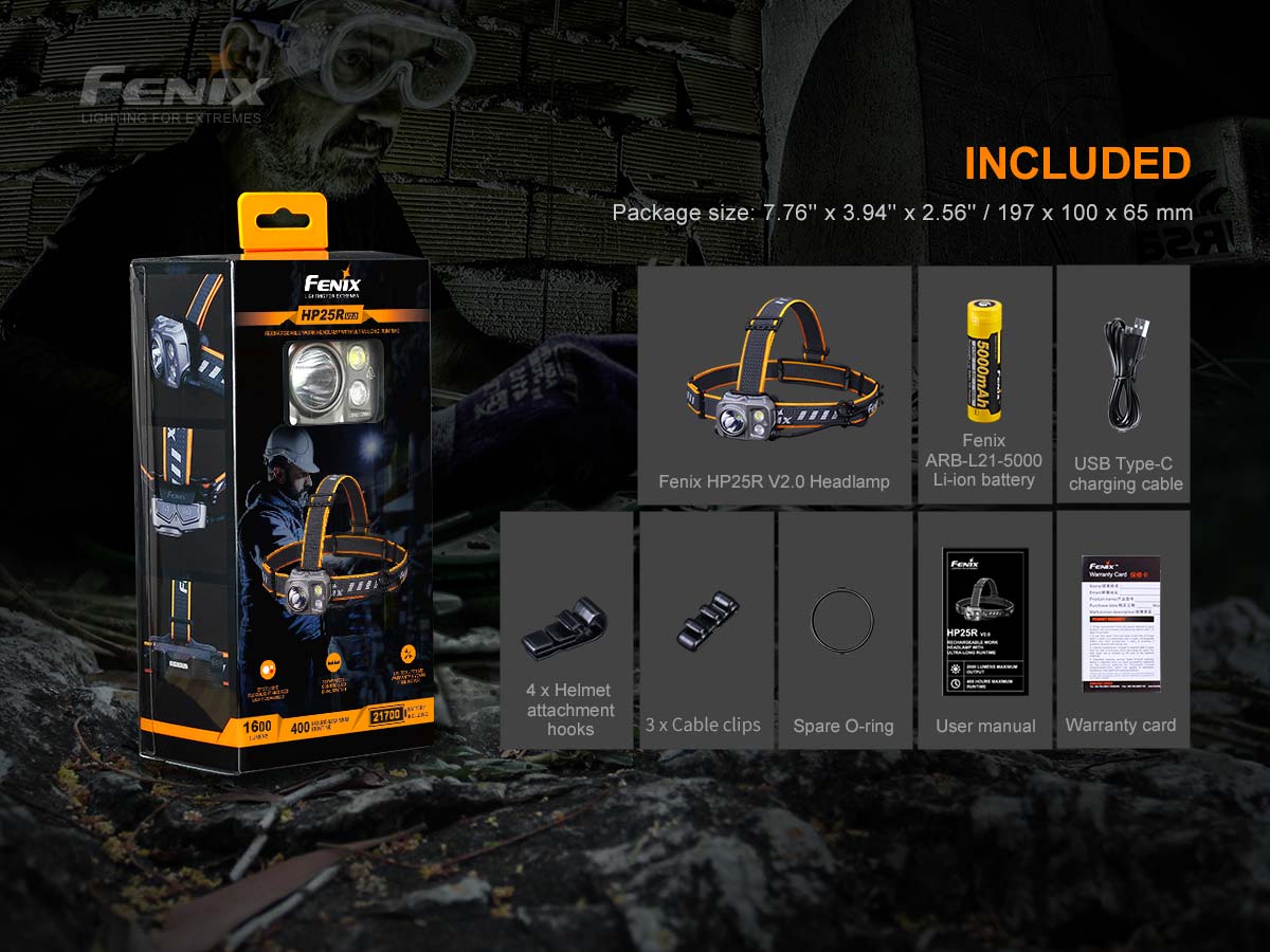 Fenix HP25R V2.0 Rechargeable Headlamp - Image 16