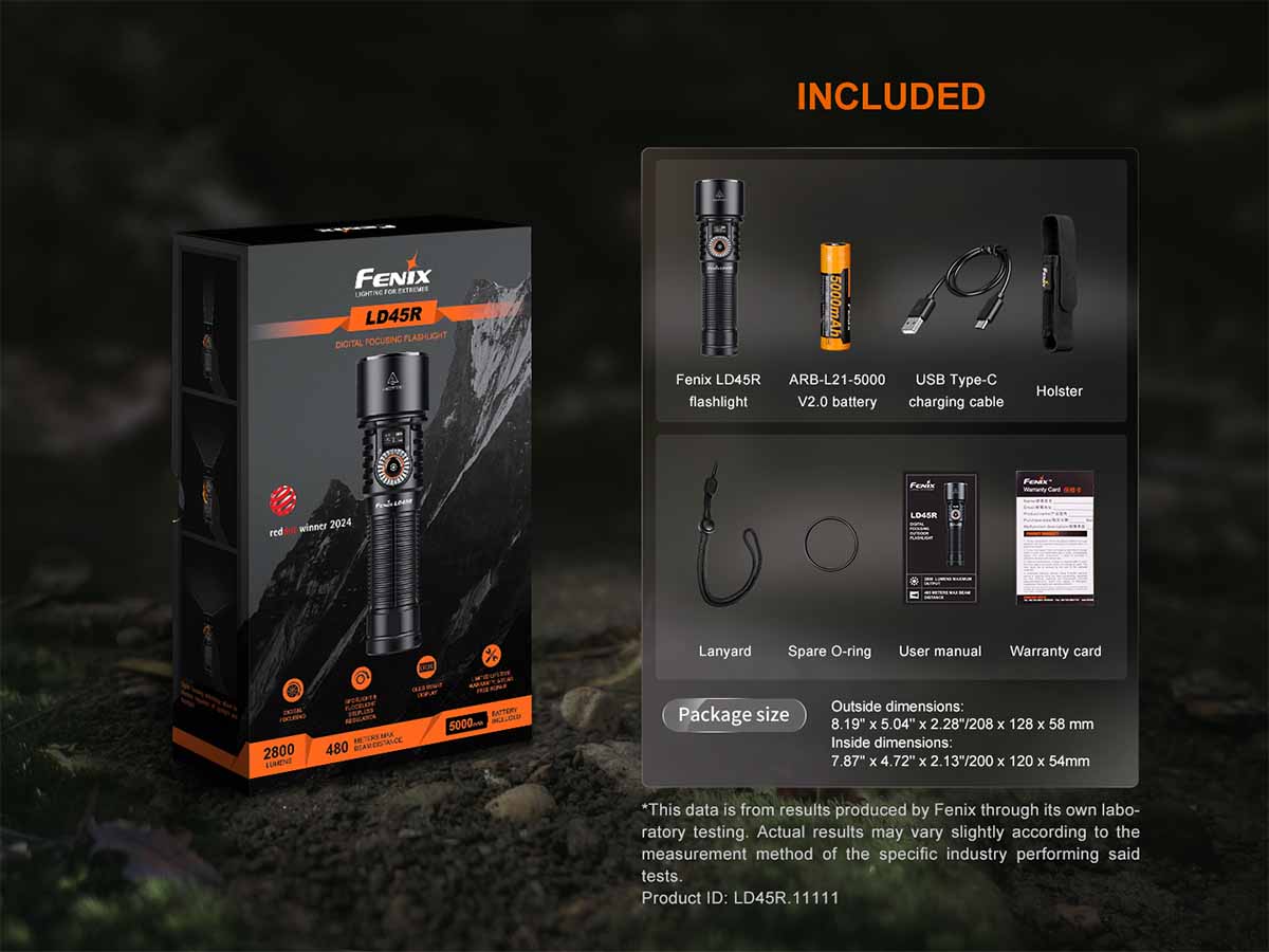 Fenix LD45R Adjustable Beam Flashlight - Image 14