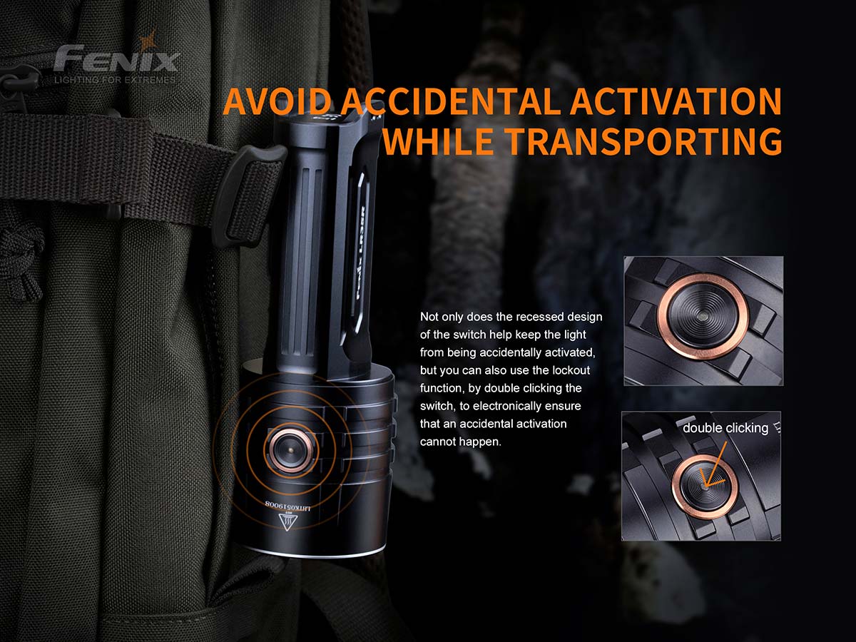 Fenix LR35R Rechargeable Flashlight - 10000 Lumens - Image 7