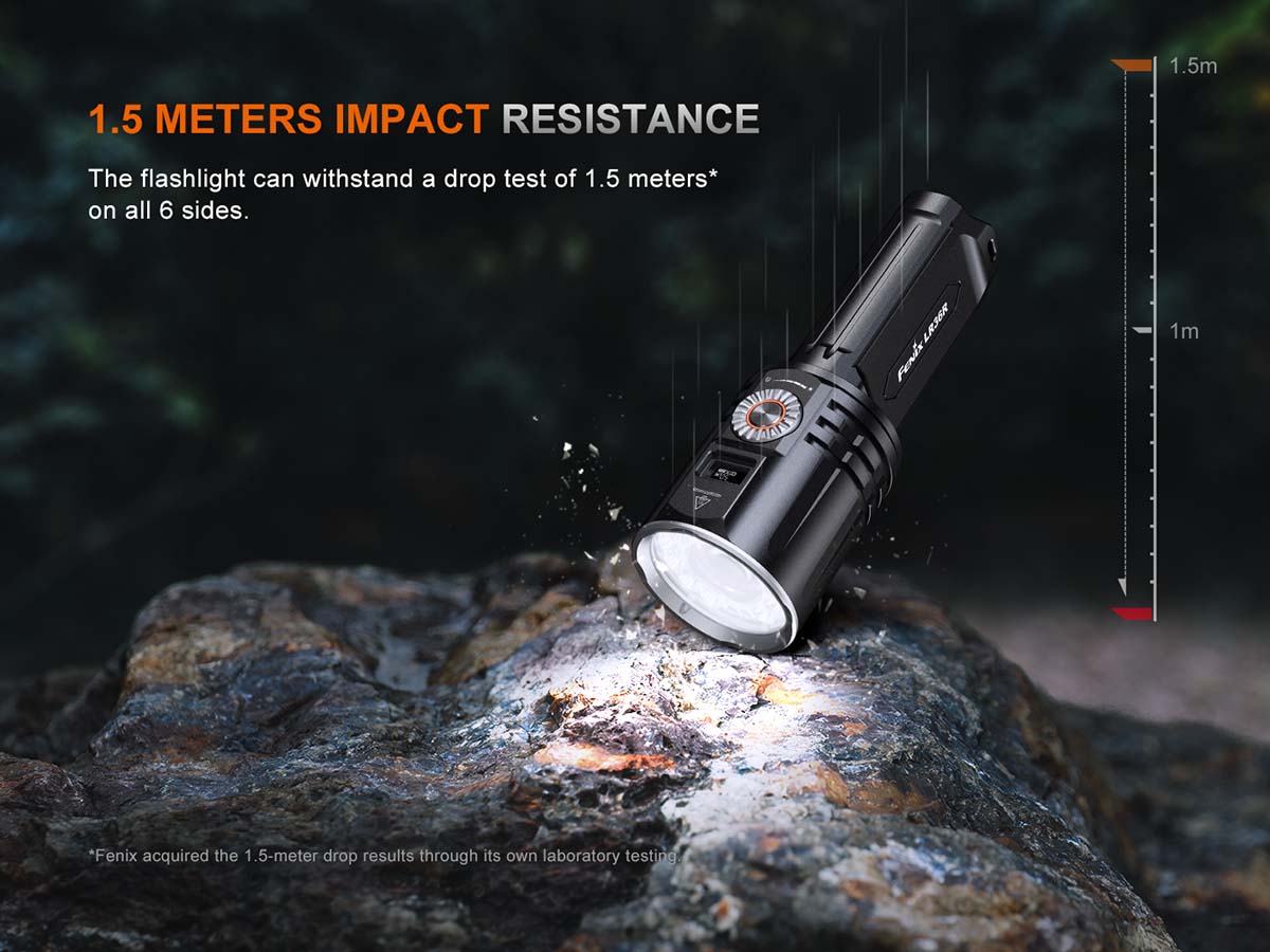 Fenix LR36R White Laser Flashlight with 10,000 Lumen Floodlight - Image 12