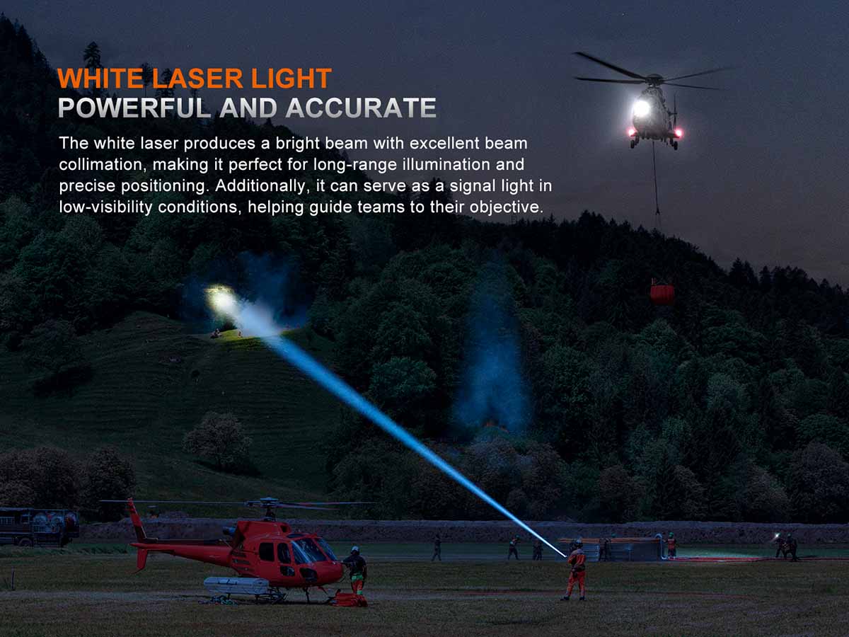 Fenix LR36R White Laser Flashlight with 10,000 Lumen Floodlight - Image 4