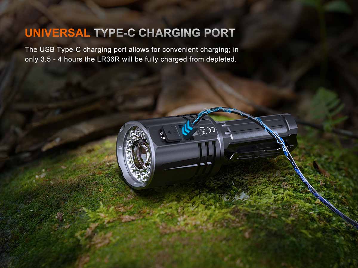 Fenix LR36R White Laser Flashlight with 10,000 Lumen Floodlight - Image 9