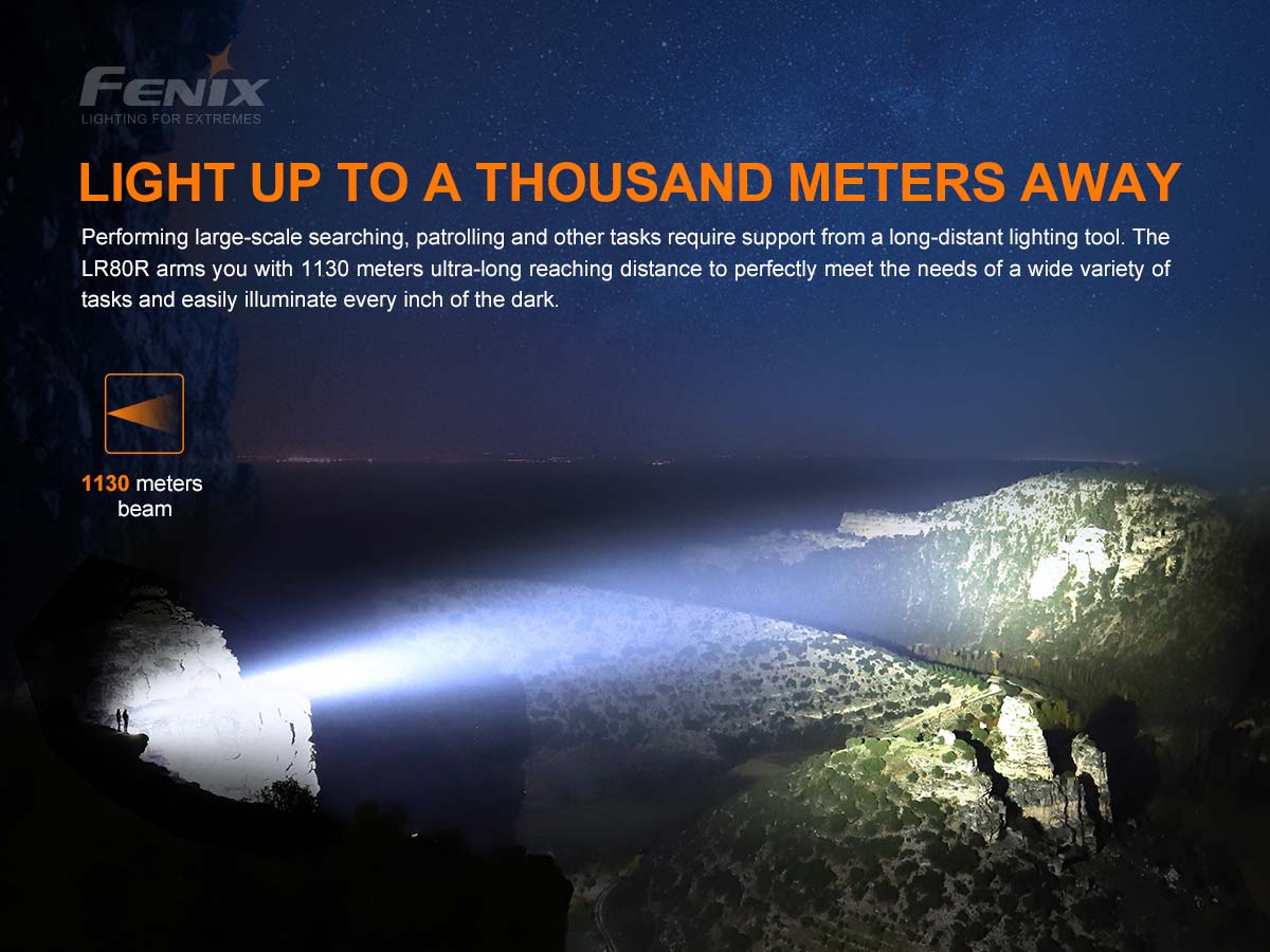 Fenix LR80R Flashlight - 18000 Lumen Spotlight - Image 5