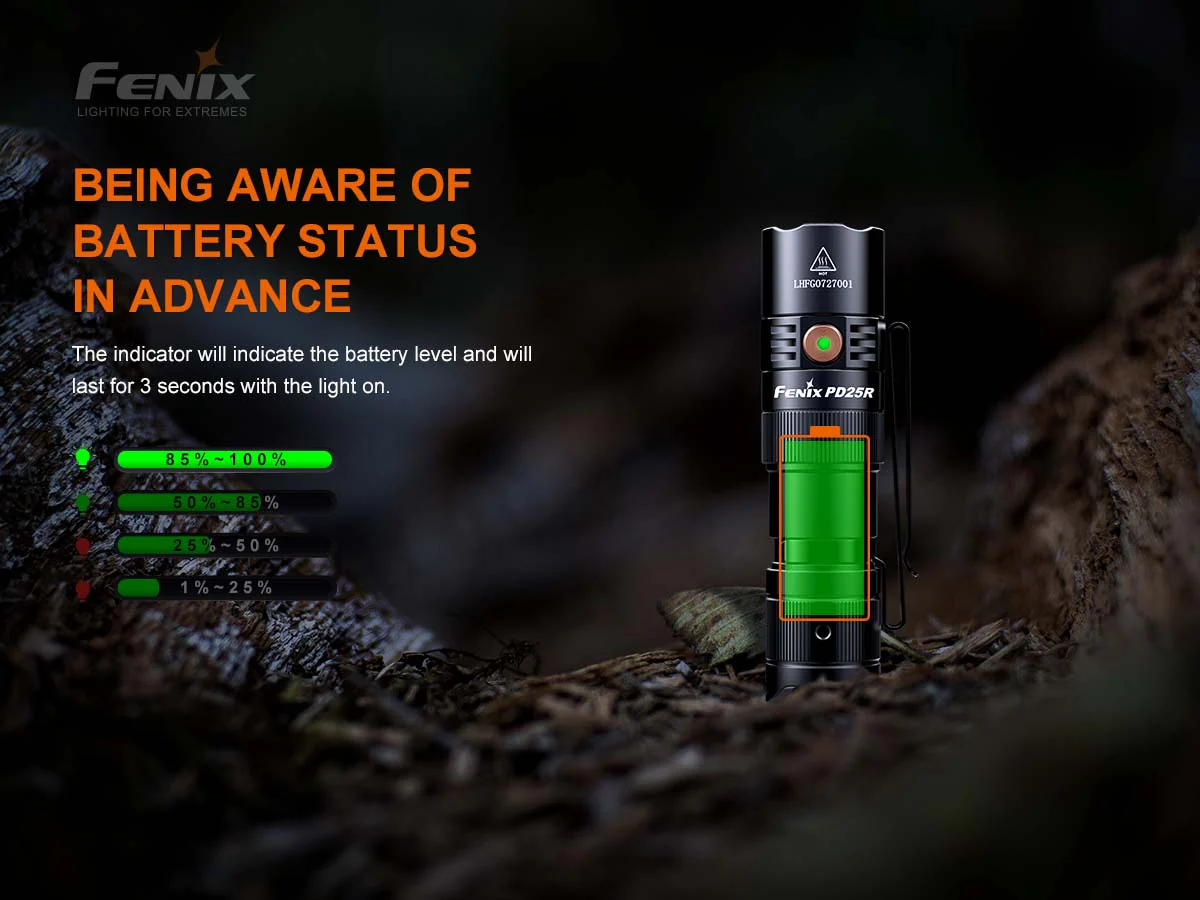 Fenix PD25R Rechargeable EDC Flashlight - Image 9