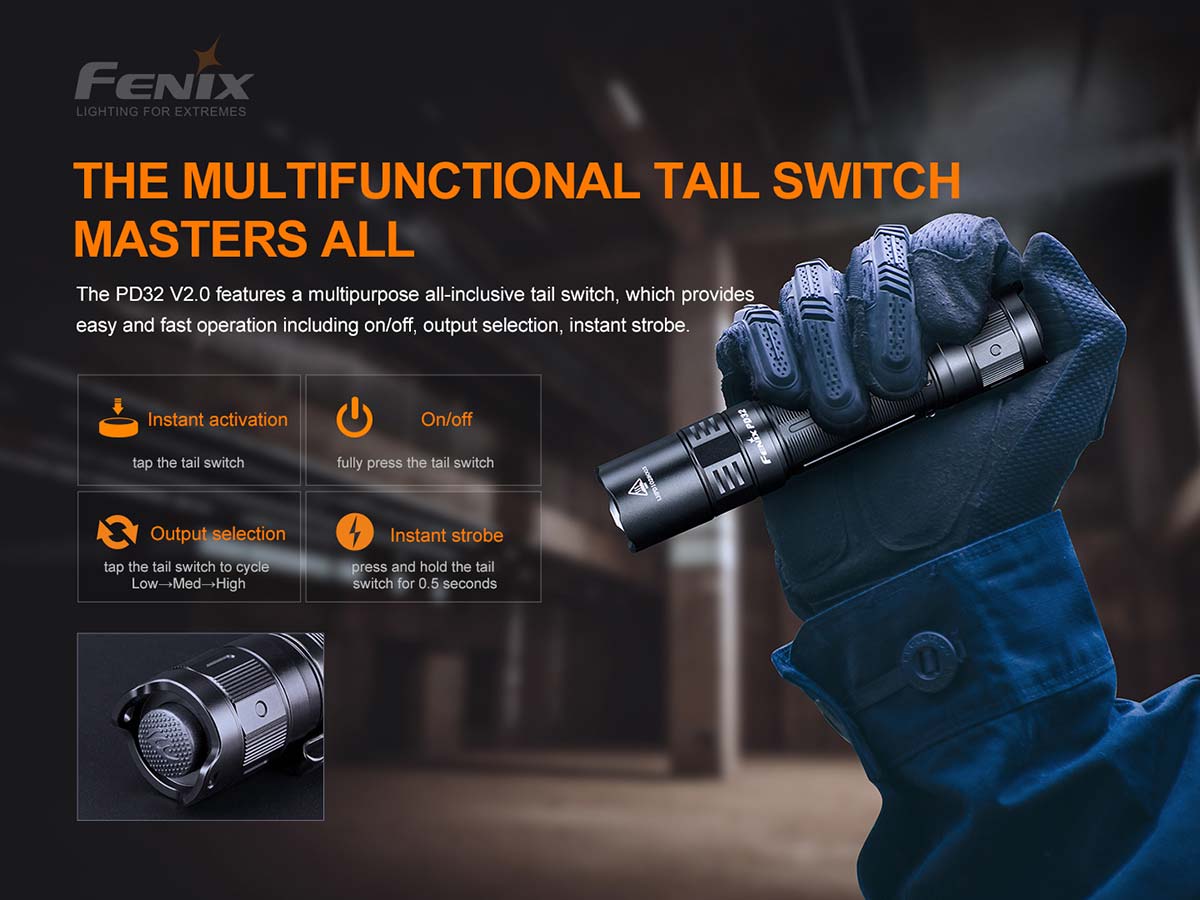 Fenix PD32 V2.0 Flashlight - Image 5