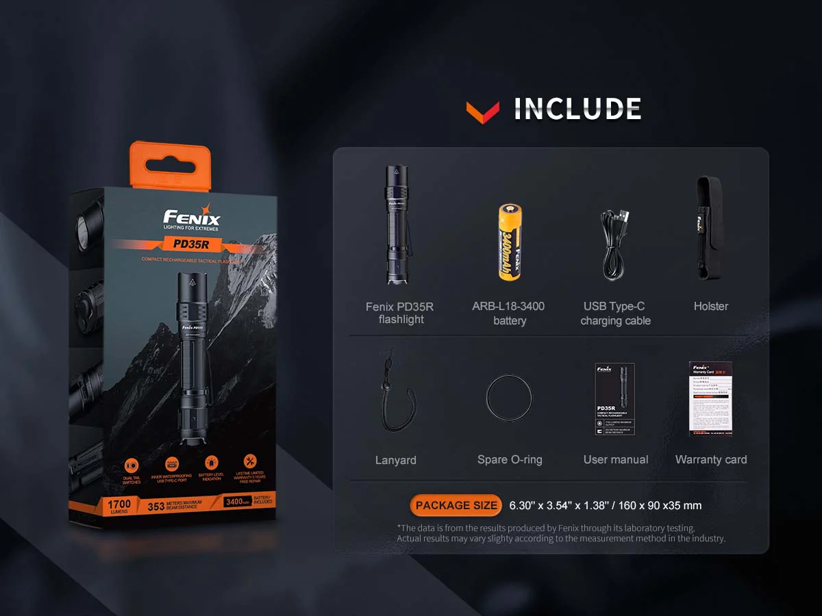 Fenix PD35R Rechargeable Flashlight - Image 14