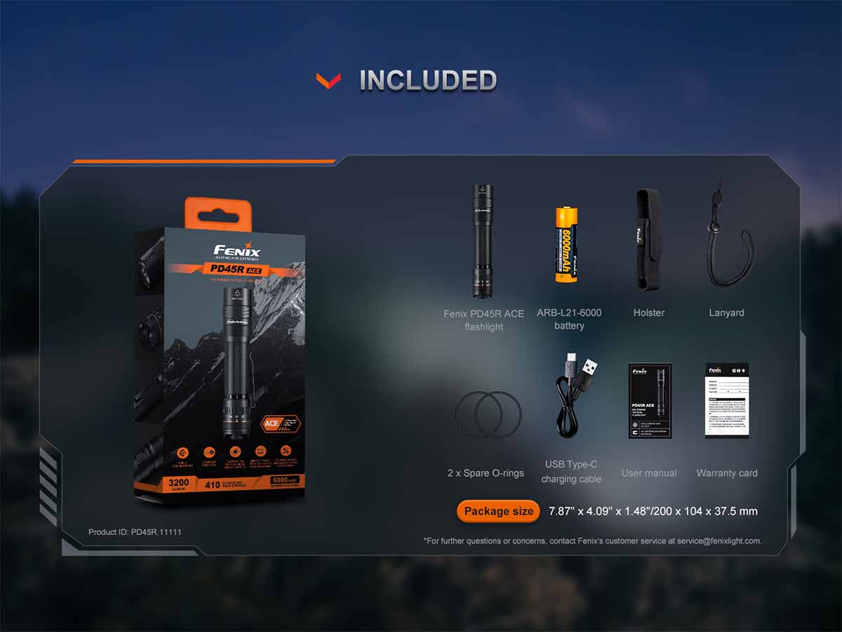 Fenix PD45R ACE Flashlight - Image 17