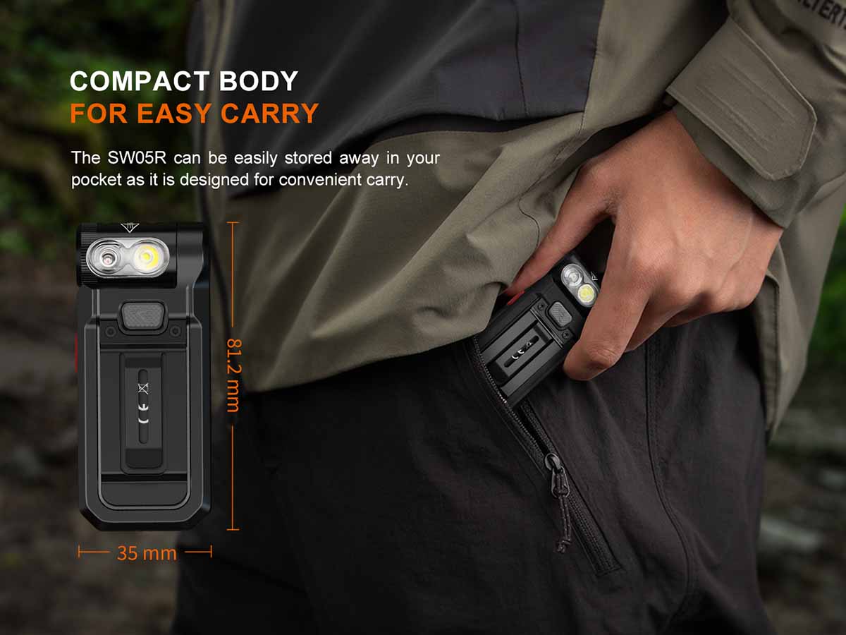 Fenix SW05R-RED Clip On Flashlight with Red Light - Image 12