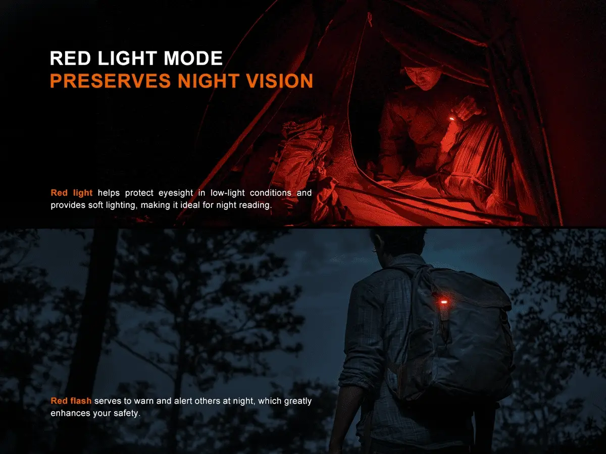 Fenix SW05R-RED Clip On Flashlight with Red Light - Image 6