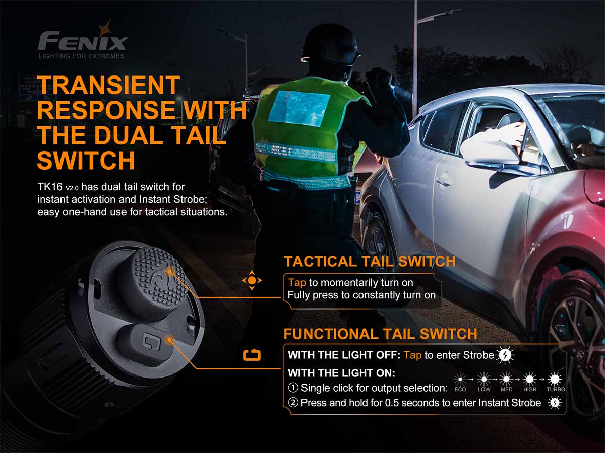 Fenix TK16 V2.0 Tactical Flashlight - Image 7