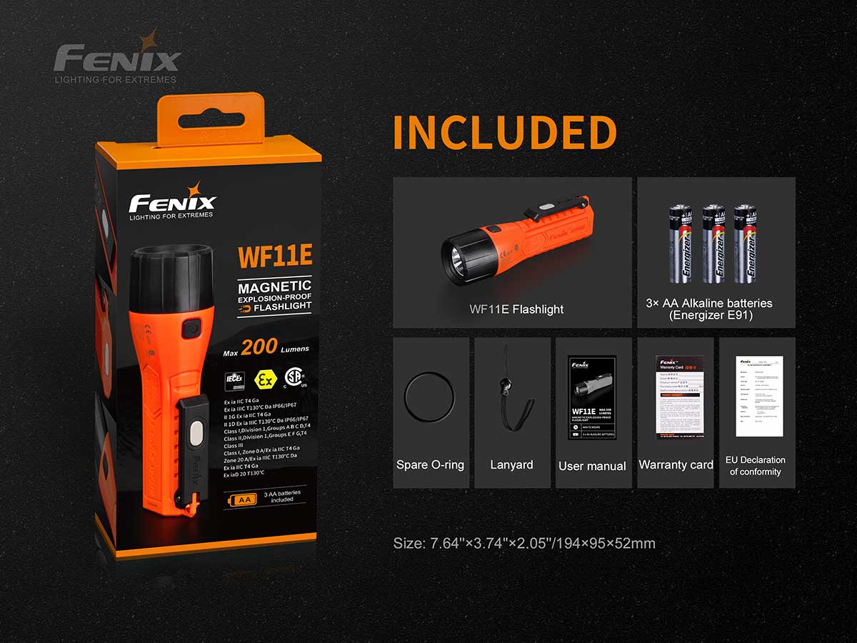 Fenix WF11E Intrinsically Safe Flashlight - Image 10