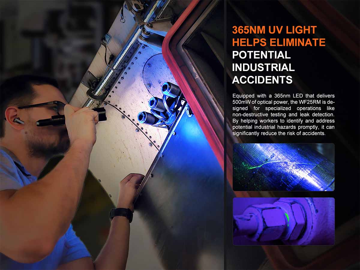 Fenix WF25RM Rechargeable Work Flashlight with Charging Dock - Image 14