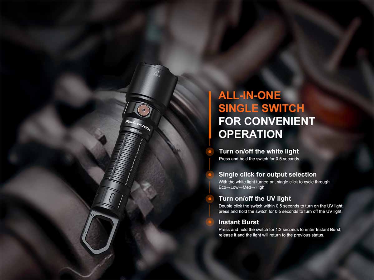 Fenix WF25RM Rechargeable Work Flashlight with Charging Dock - Image 8