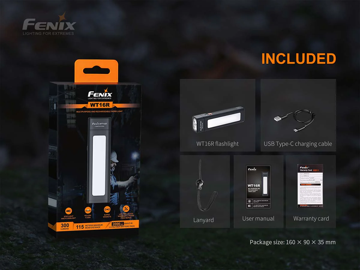 Fenix WT16R Rechargeable Magnetic Flashlight - Image 13