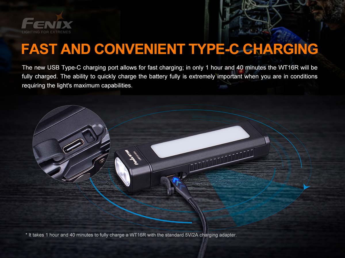 Fenix WT16R Rechargeable Magnetic Flashlight - Image 9
