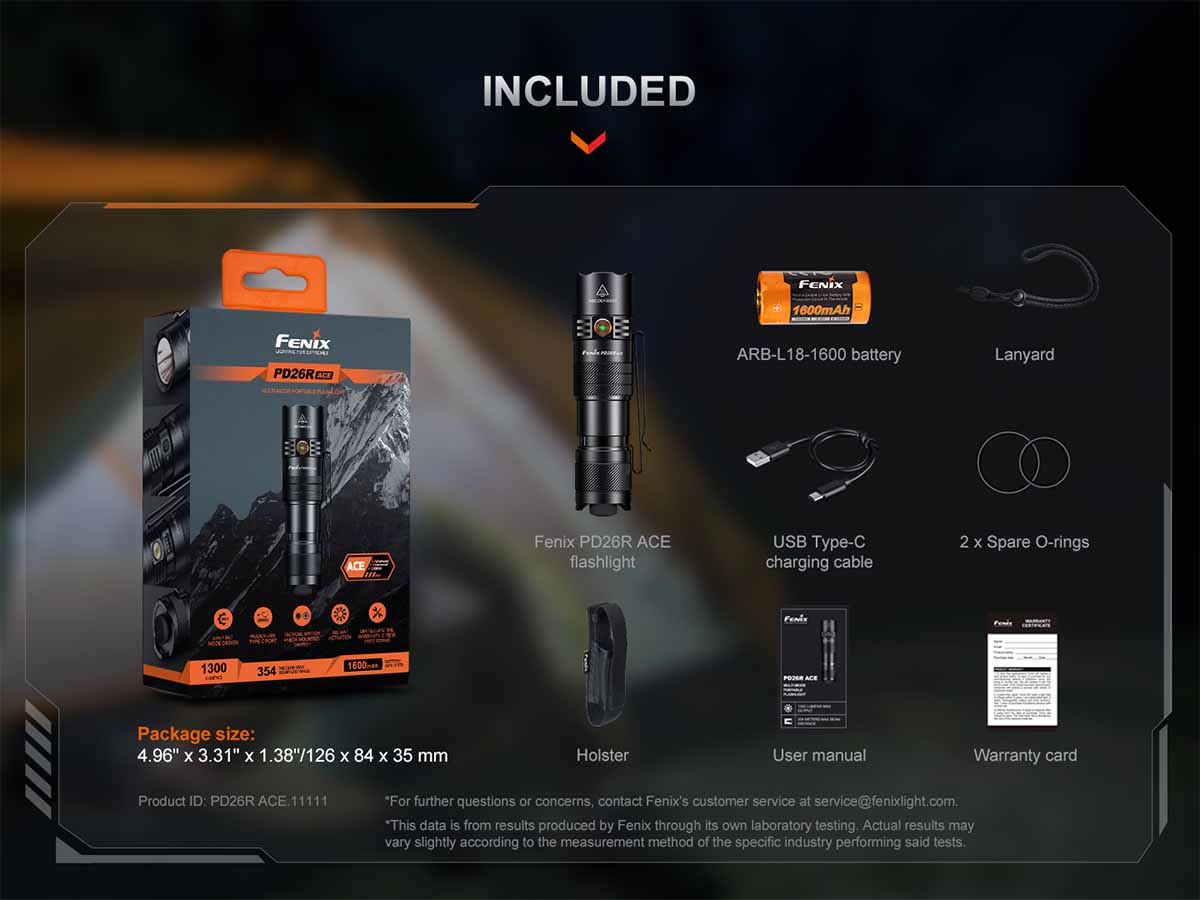 Fenix PD26R ACE Rechargeable Flashlight - Image 20